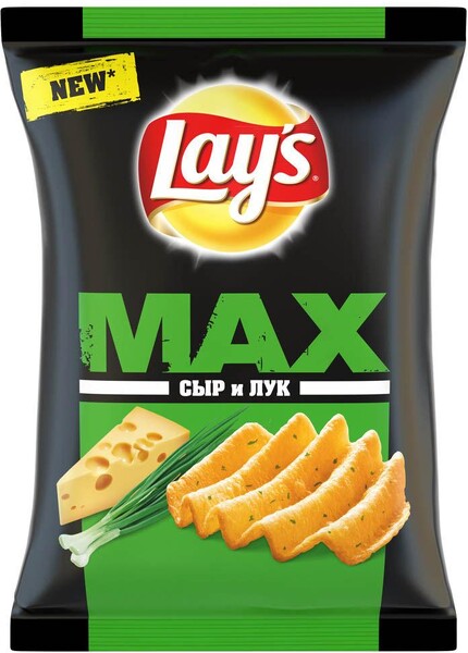 Чипсы сыр и лук Lay's Max 50 гр., флоу-пак