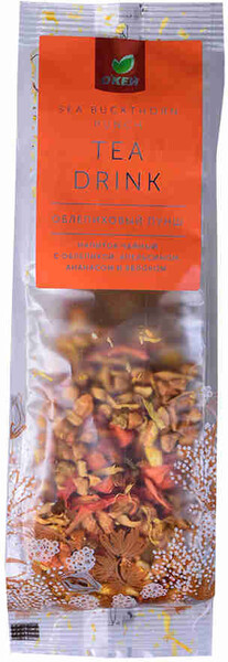 Напиток чайный ОКЕЙ Облепиховый пунш с облепихой апельсином ананасом и яблоком 80г