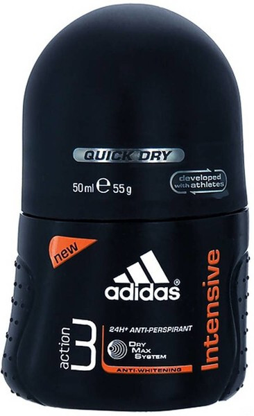Дезодорант Adidas Део-ролик мужской Action 3 Dry Max Intensive, 50мл