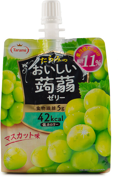 Желе фруктовое Tarami питьевое из конняку со вкусом винограда Маскат 150 г Япония