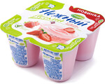 Продукт йогуртный Нежный Лёгкий с соком клубники 0,1%, 95 г