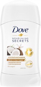 Дезодорант-антиперспирант стик женский DOVE Ритуал красоты Восстановление с ароматом кокоса и цветка жасмина, 40мл Россия, 40 мл