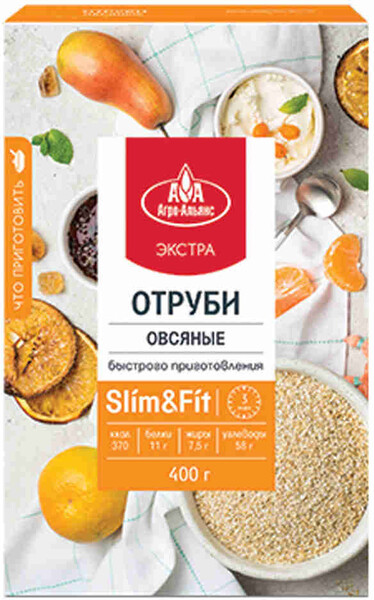 Отруби овсяные Агро-Альянс 400г