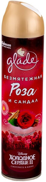 Освежитель воздуха Glade Безмятежная роза и сандал, 300 мл