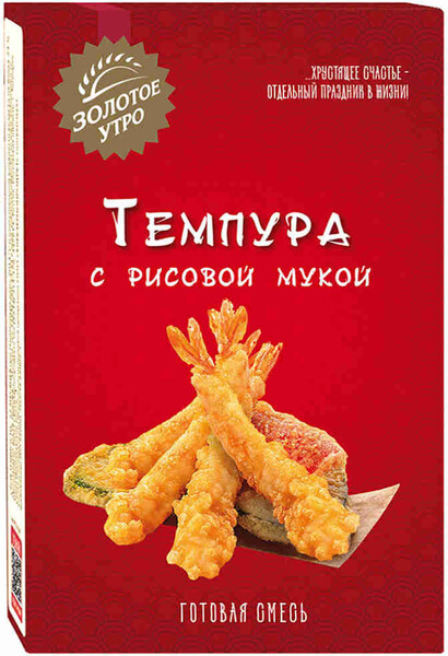 Смесь д/выпечки Золотое Утро темпура с рисовой мукой 130г