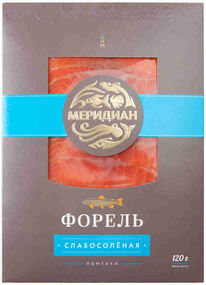 Форель Меридиан слабосоленая ломтики 120 г