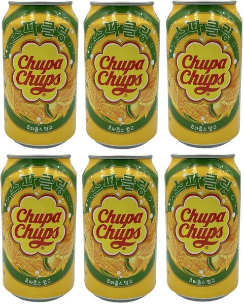 Напиток Chupa Chups Sparkling Mango (Манго) сильногазированный, 345 мл