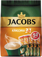 Кофе 3 в 1 Классика JACOBS, 600 г X 1 штука 50 пак.