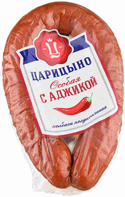 Колбаса п/к Ообая с аджикой 400г в/у Царицыно