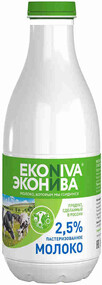 Молоко ЭкоНива пастеризованное 2.5% 1 л
