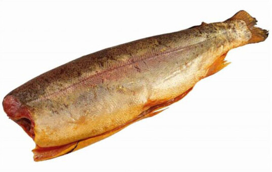 Голец холодного копчения «Красный стандарт» потрошеный без головы, вес