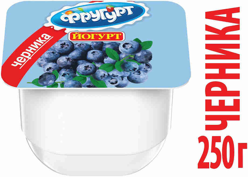 Йогурт Фругурт черника 2.5% 250 г