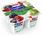 Продукт йогуртный Альпенленд фруктовый 95г 0,3% лесная ягода/яблоко-груша