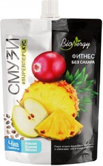 Смузи клюква,ананас,яблоко,чиа,пребиотик САВА Фитнес BiOnergy, 120 гр., дой-пак с дозатором