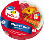 Сыр плавленый Viola Valio Финское избранное ассорти с лисичками, лососем, салями, сливочный 45% 130 г