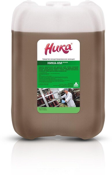Моющее средство для удаления масложировых загрязнений и нагара Ника-КМ Пенное 6 кг (концентрат)