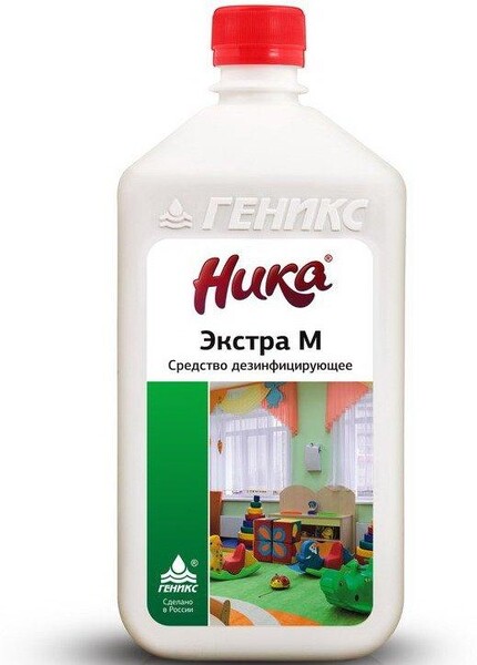 Средство моющее дезинфицирующее Ника Экстра М 1 л., пластиковая бутылка