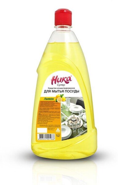 Средство для мытья посуды Ника Супер 1 кг (концентрат)
