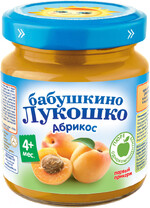 Пюре Бабушкино Лукошко с абрикосом без сахара с 4 месяцев 100 г 6 штук