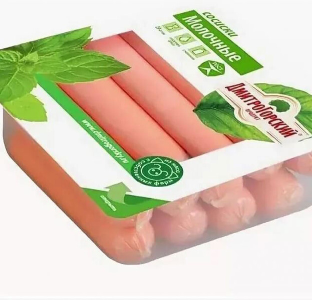 Сосиски «Дмитрогорский Продукт» Молочные ГОСТ, 450 г