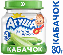 Пюре Агуша с кабачком без сахара с 4 месяцев 80 г