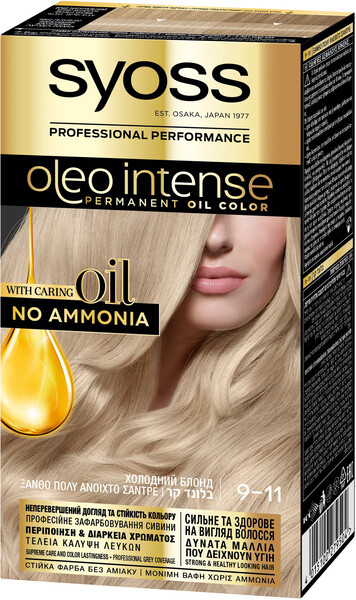 Краска для волос Syoss Oleo Intense 9-11 Холодный блонд