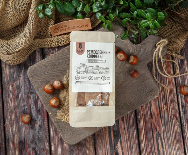 Ремесленные конфеты с лесным орехом