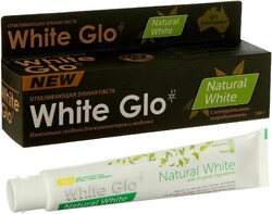 Зубная паста Wgite Glo Отбеливающая натуральная белизна 100г