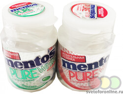 Жевательная резинка Mentos (клубника, нежная мята) 54грх2 (108гр)