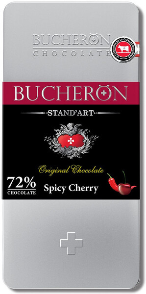 Шоколад Bucheron горький с вишней и острым перцем чили 100г