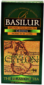 Чай BASILUR остров Ceylon зеленый листовой, 100 г X 1 упаковка