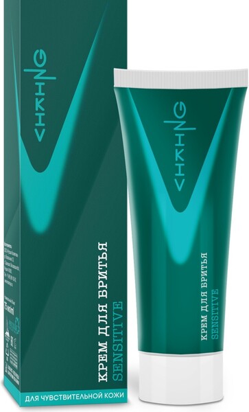Крем для бритья Viking для чувствительной  кожи Sensitive, 75 мл