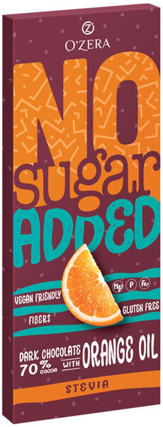 Горький шоколад No sugar added Dark&Orange