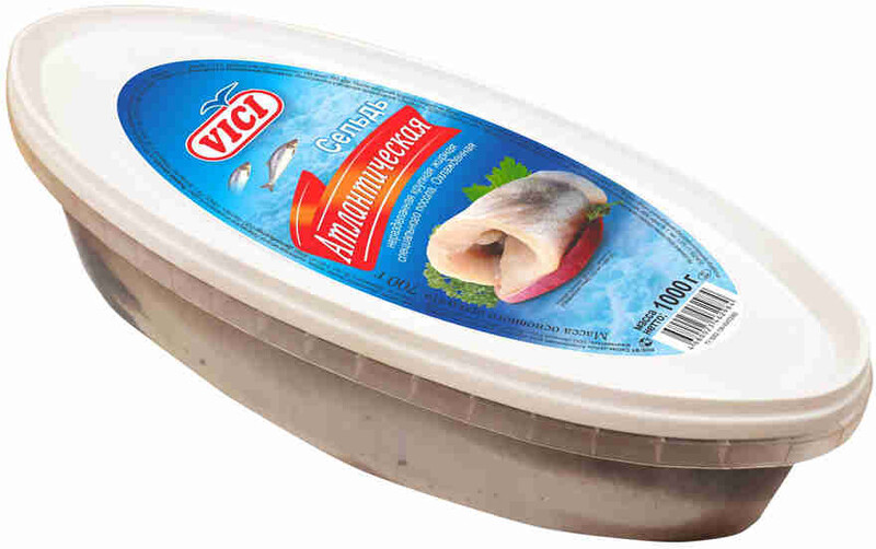 Сельдь атлантическая неразделанная сп/пос Vici 1000г