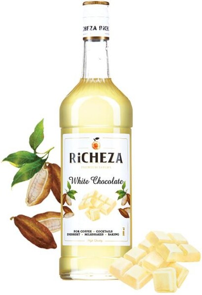 Сироп Белый шоколад, RICHEZA, 1 л., cтекло