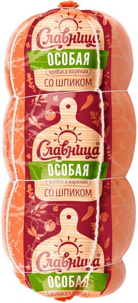 Колбаса вареная «Славница» Особая со шпиком, 500 г