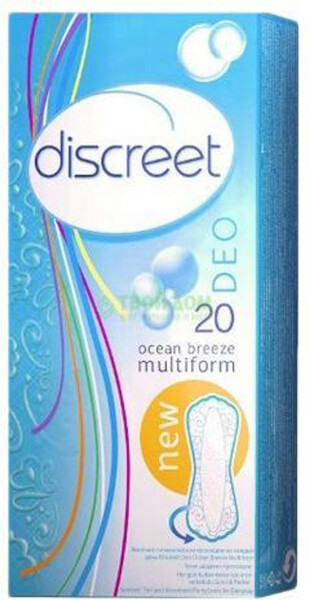 Прокладки Discreet Deo Ocean Breeze, 20 шт