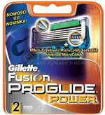 Кассета для бритвенного станка Gillette Fusion Proglide Power, 2шт
