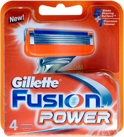 Кассеты сменные для бритья GILLETTE Fusion5 Power, 4шт Германия, 4 шт