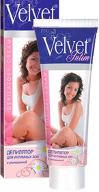 Депилятор Velvet, для интимных зон, с ромашкой, 100 мл