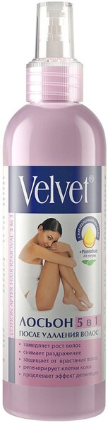 Лосьон после депиляции Velvet 5в1, замедляющий рост волос, 200 мл
