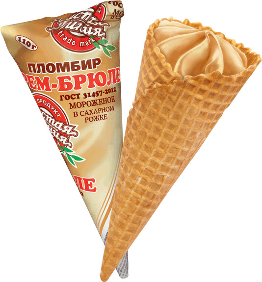 Рожок крем-брюле, 110г