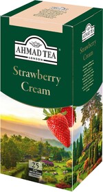 Чай Ahmad Tea Strawberry Cream черный листовой 25 пакетиков по 1.5 г