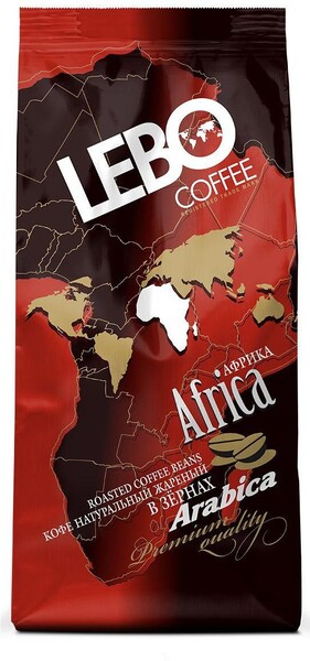Кофе Lebo Африка Арабика в зернах 250 гр.