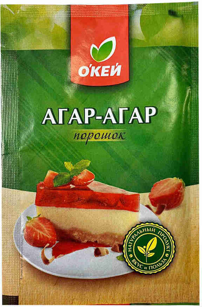 Пищевая добавка Агар-Агар ОКЕЙ 10г