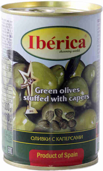 Оливки Iberica с каперсами 300 г