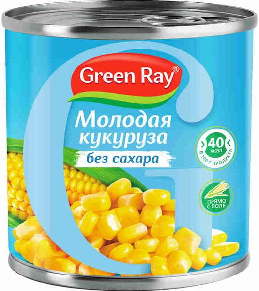 Кукуруза Green Ray без сахара 425 г