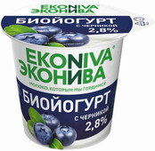 Биойогурт ЭкоНива вязкий черника 2.8% 125 г