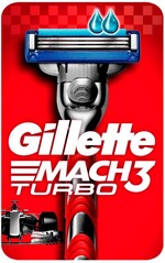 Бритва Gillette Mach3 Turbo с 2 сменными кассетами