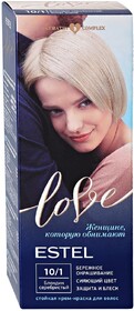Крем-краска для волос ESTEL Love 10/1 Блондин серебристый, 115мл Россия, 115 мл